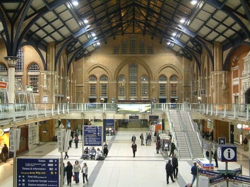 La estación Liverpool Street, centro neurálgico de Londres