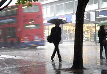 Lluvia en Londres